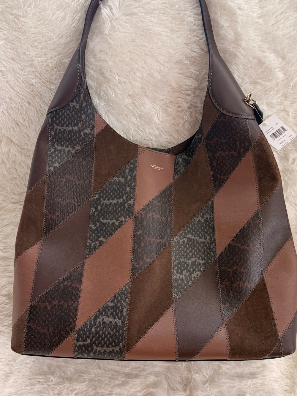 Coach Brooklyn 39 - Patchwork/Snake Skin Shoulder Bag